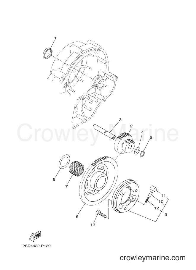 2015 Street Bike FZ150 - FZ150 (2SD4) [010] - STARTER CLUTCH