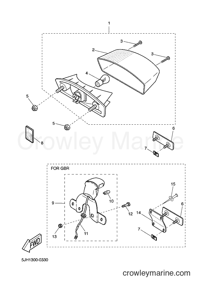 2003 Scooter EW50 - EW50 (5WK1) [040] - TAILLIGHT