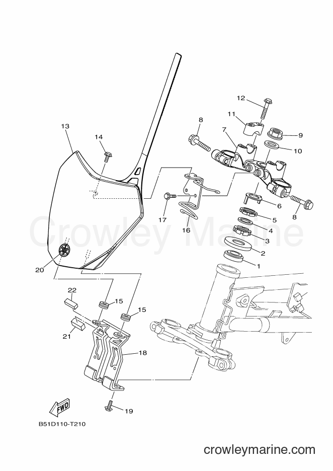 2018 Dirt Bike TT-R110E - TT-R110E (B51E) [010] - STEERING