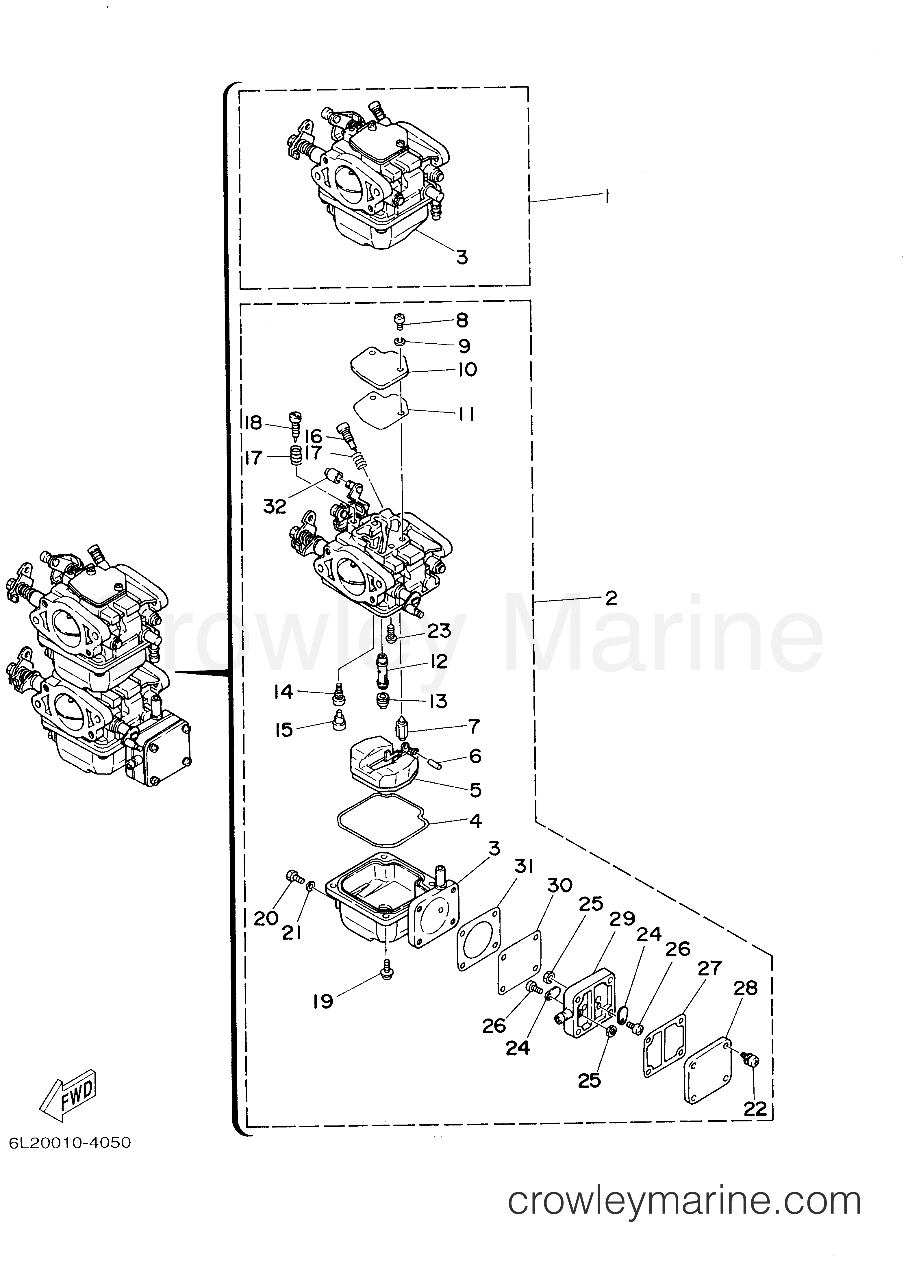Yamaha Motors 25MSHKZ - CARBURETOR