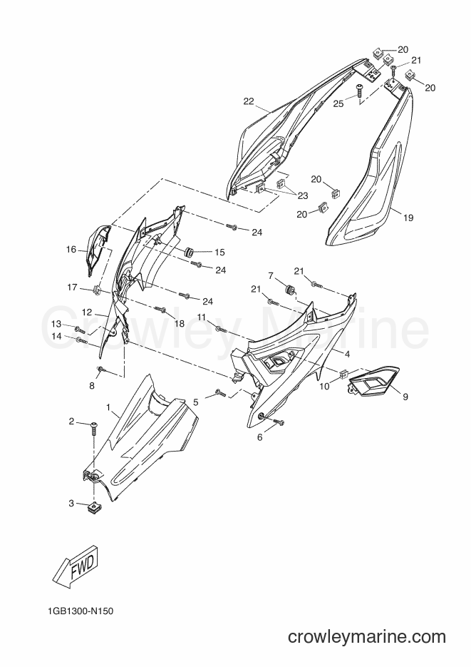Yamaha Motors NS50 (1PH4) [010] - SIDE COVER