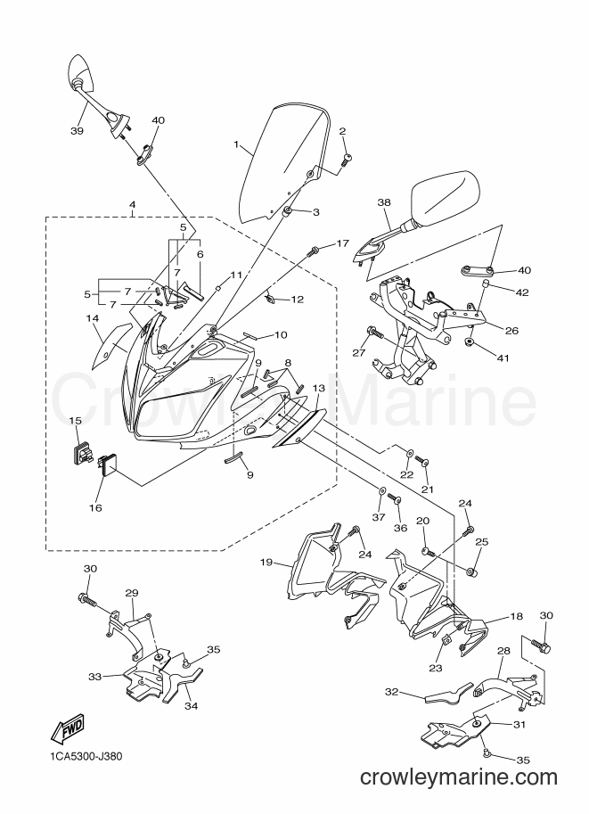 Yamaha Motors FZ1-S (1CA5) [060] - COWLING 1