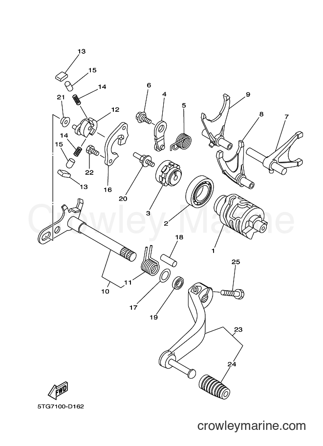 Yamaha Motors YFZ450 (5D3D) [010] - SHIFT CAM & FORK