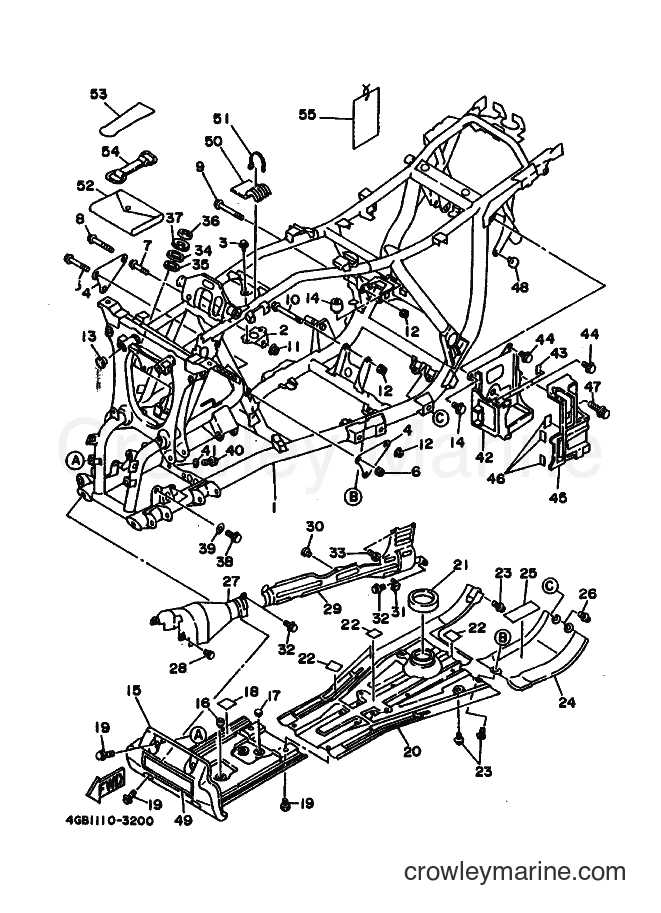1994 ATV YFM400FW - YFM400FW (4GB5) [010] - FRAME