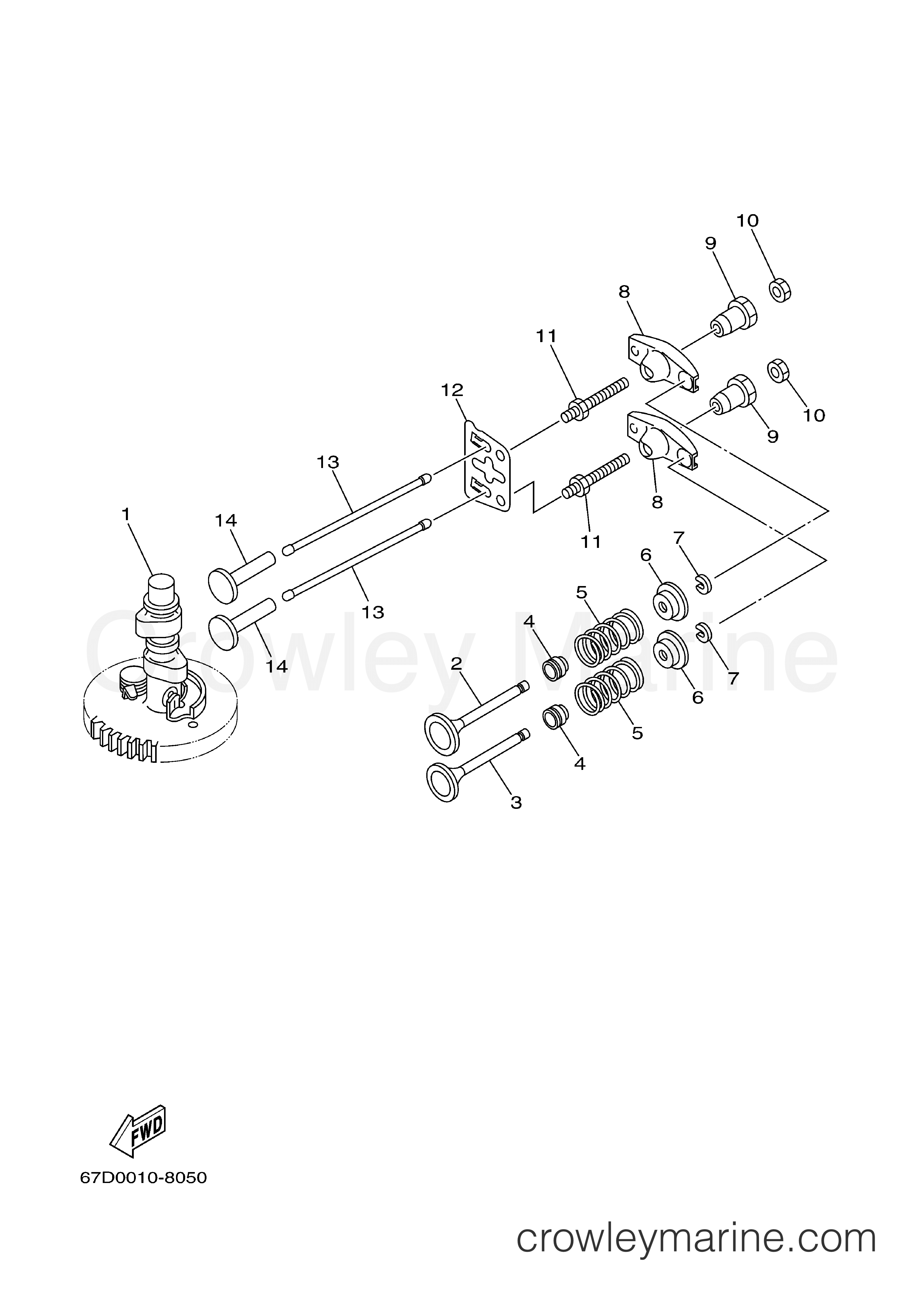 Yamaha Motors F4MSHY - VALVE