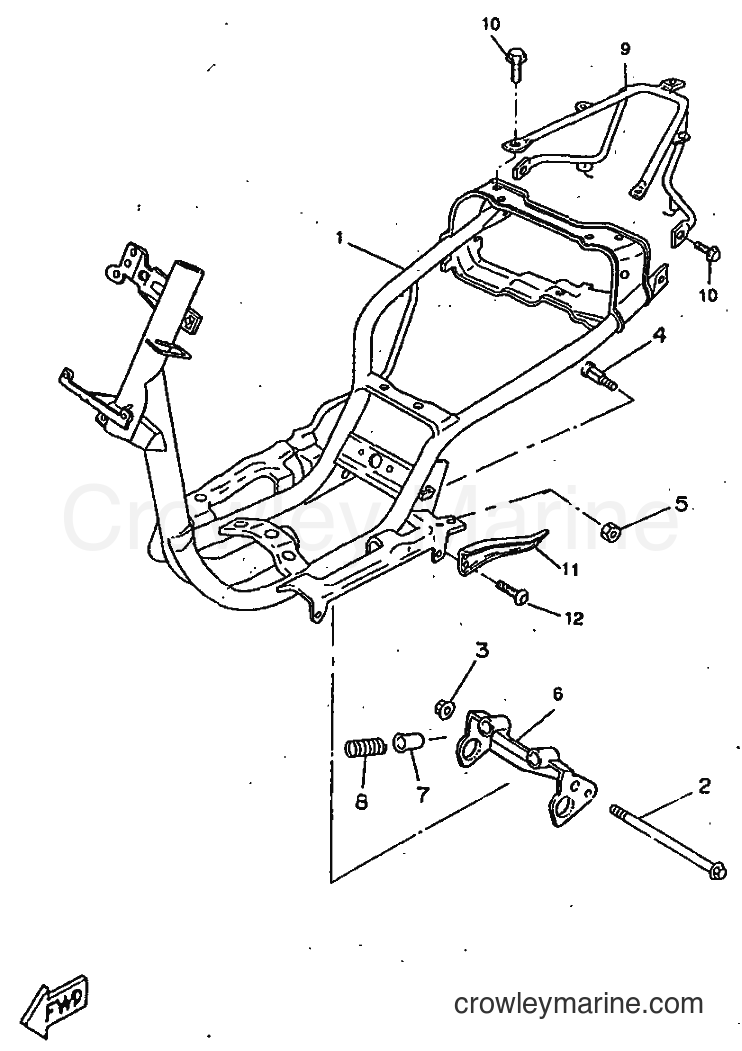 1998 Scooter CW50RS - CW50RS (4TDJ) [999] - FRAME