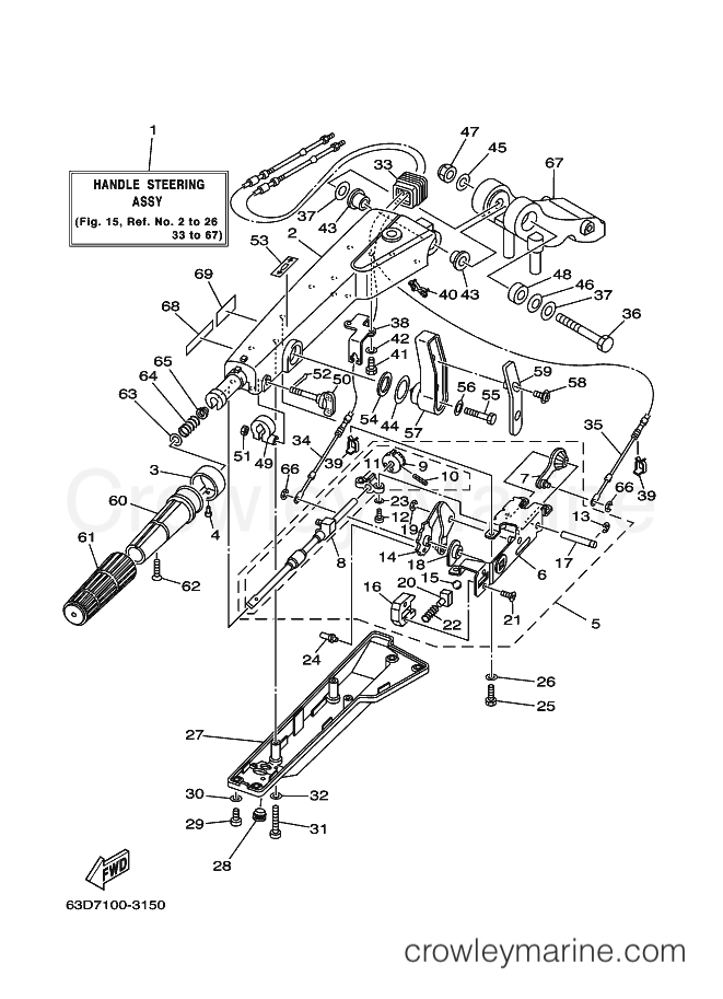 Yamaha Motors 40VMHL (63B2) [060] - STEERING