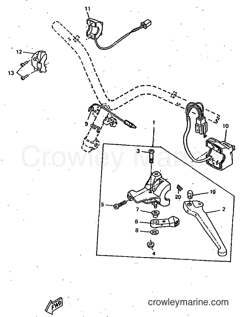 1998 Scooter CW50RSP - CW50RSP (4URF) [010] - HANDLE SWITCH & LEVER