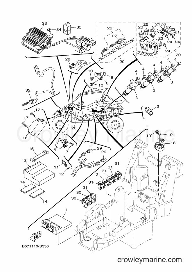 Yamaha Motors YXZ1000ETS (B577) [010] - ELECTRICAL 1