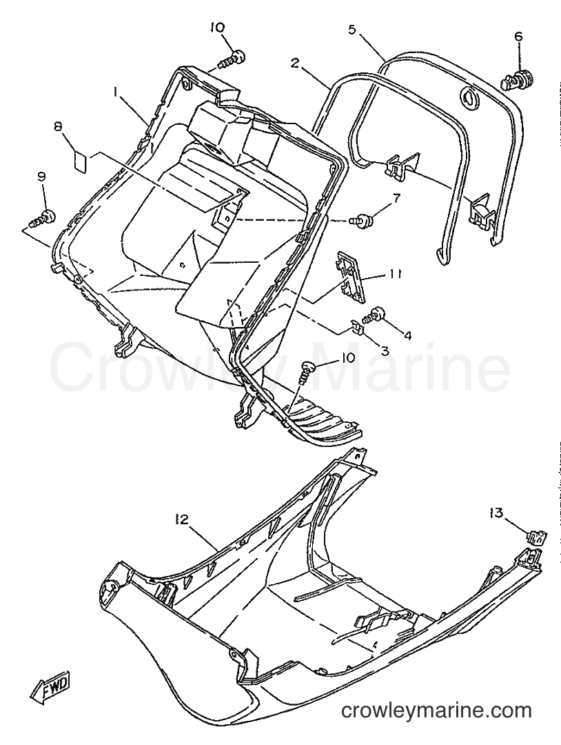 1996 Scooter YA50R - YA50R (4PC6) [999] - LEG SHIELD