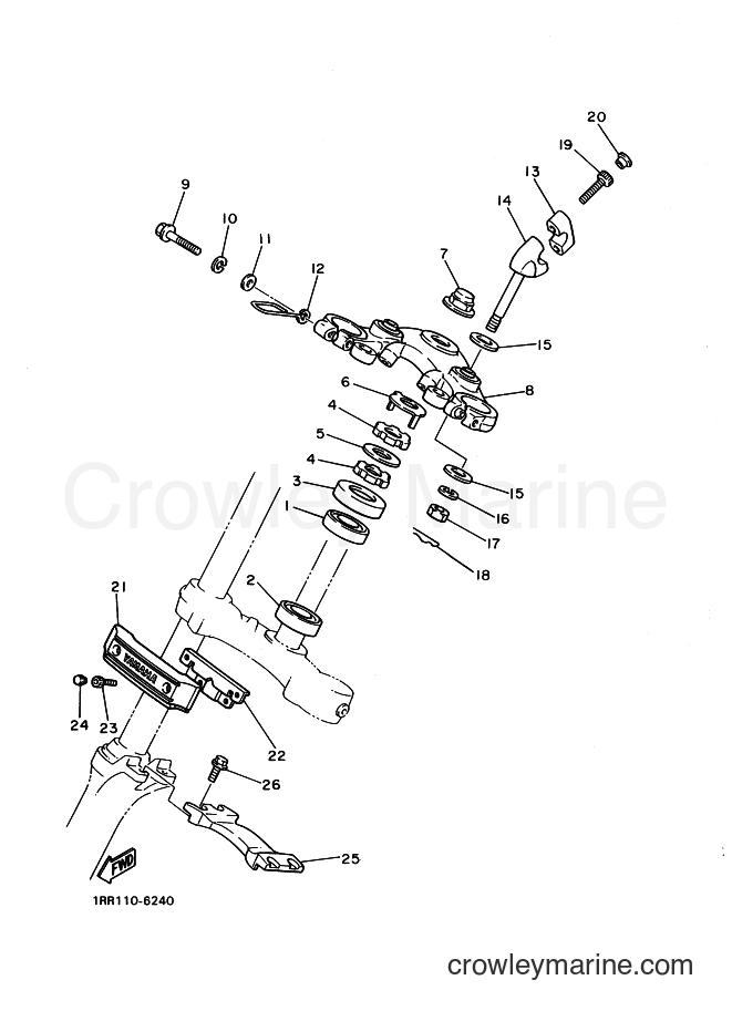 Yamaha Motors XV1100 (3EF8) [010] - STEERING