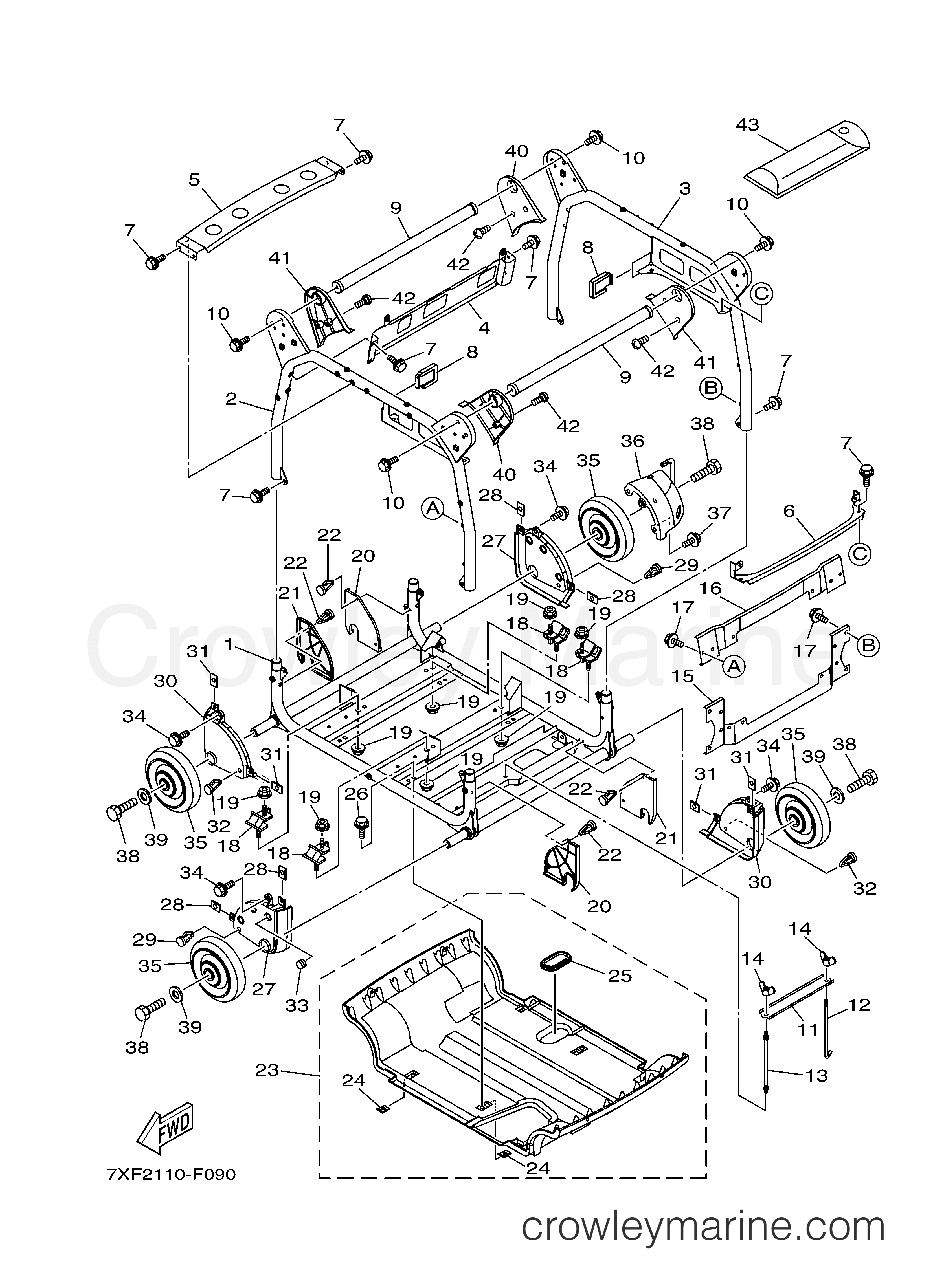Yamaha Motors EF4500ISE - FRAME