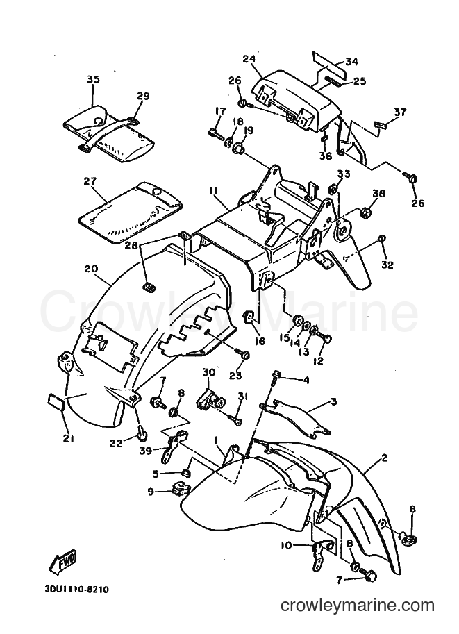 1988 Sport Bike FZR1000 - FZR1000 (3DV1) [010] - FENDER