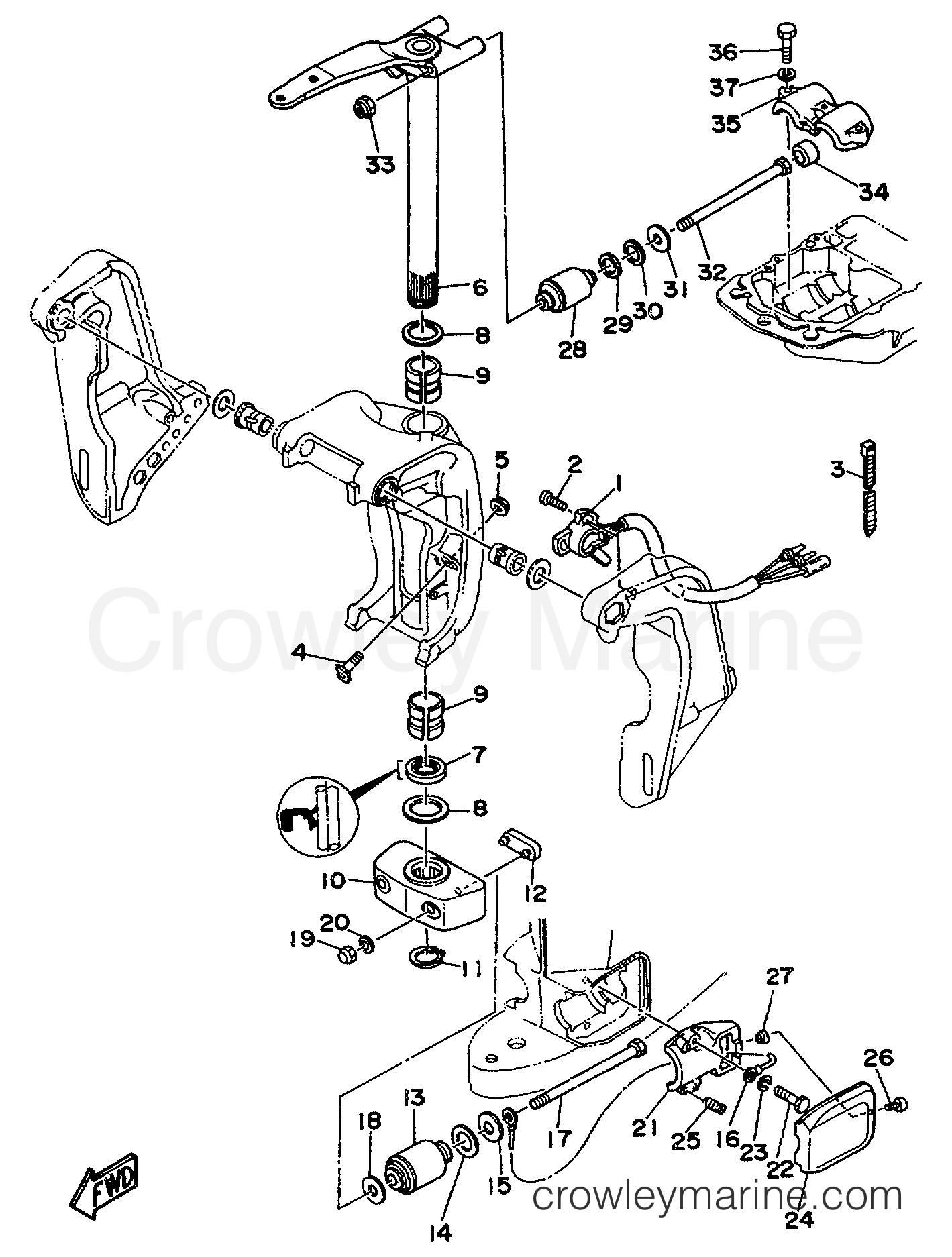 Yamaha Motors 130TXRS - BRACKET 2