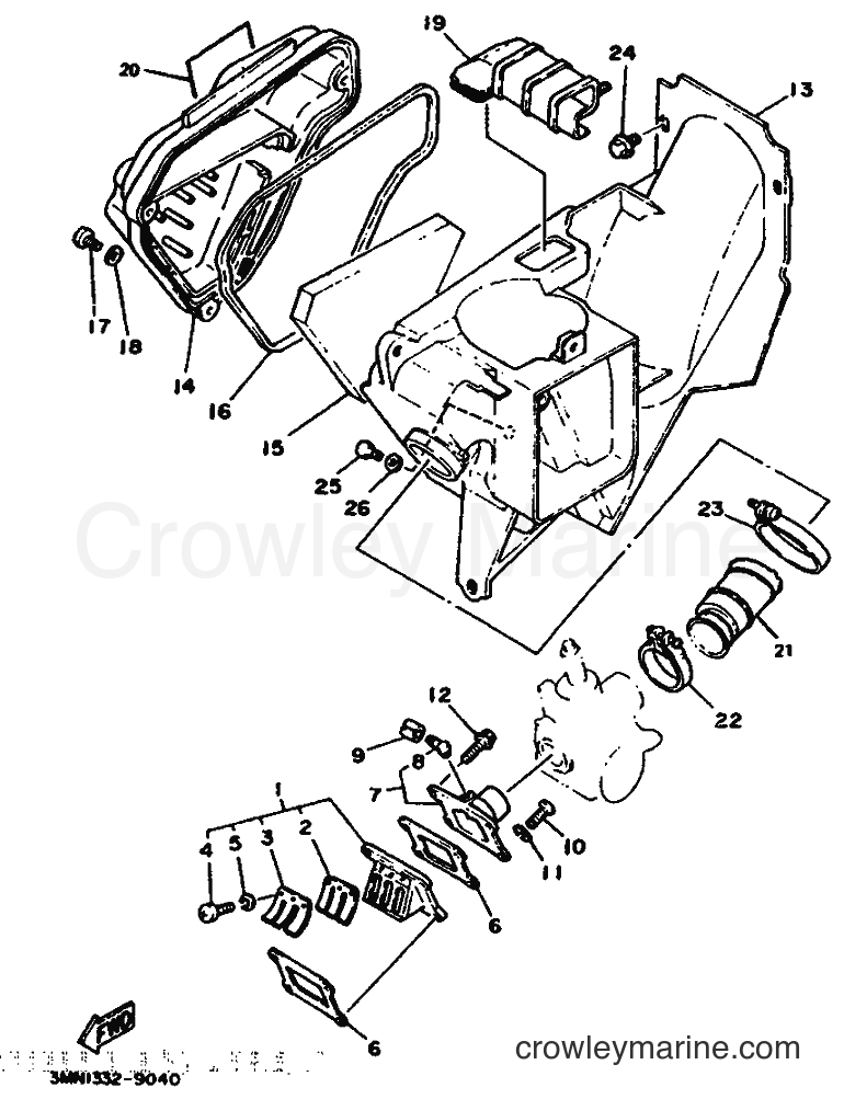 1995 Scooter DT50R - DT50R (3MN3) [999] - INTAKE
