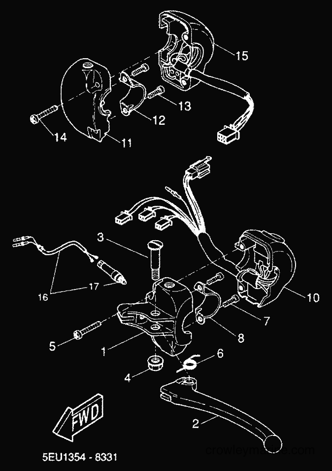 Yamaha Motors YH50 (5JB4) [050] - HANDLE SWITCH & LEVER
