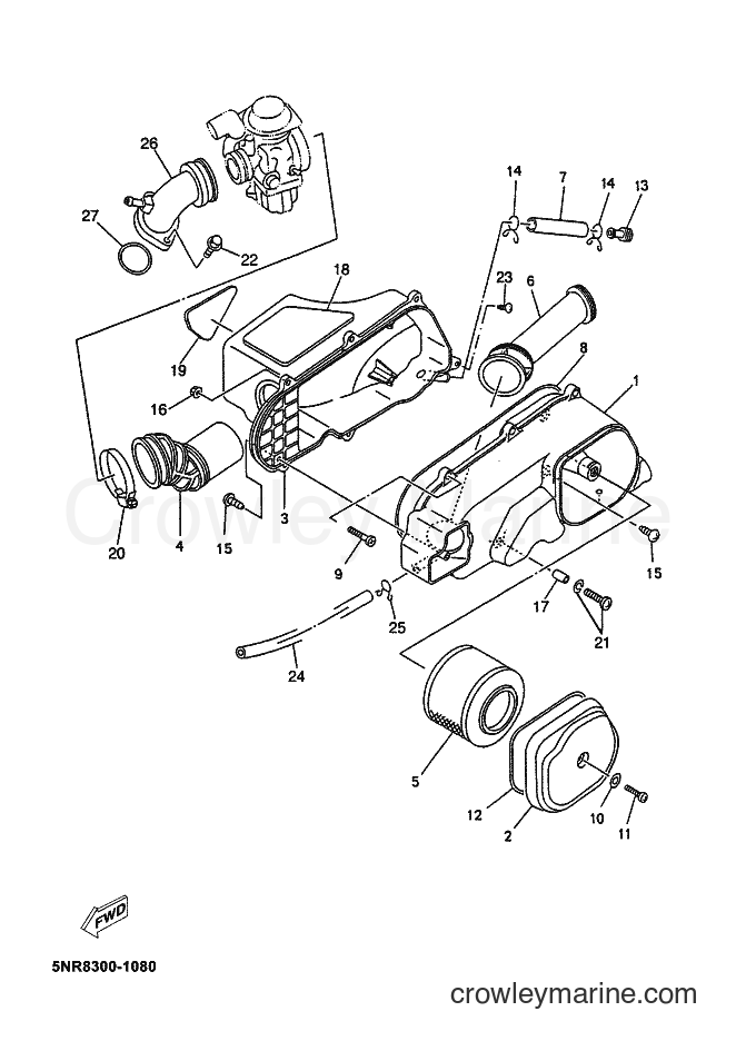 Yamaha Motors YP150E (5NS6) [020] - INTAKE