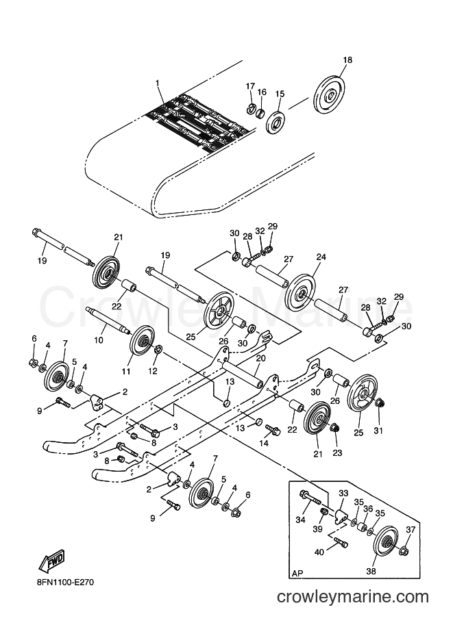2007 Snowmobile VK10D - VK10D (8GS2) [030] - TRACK SUSPENSION 1
