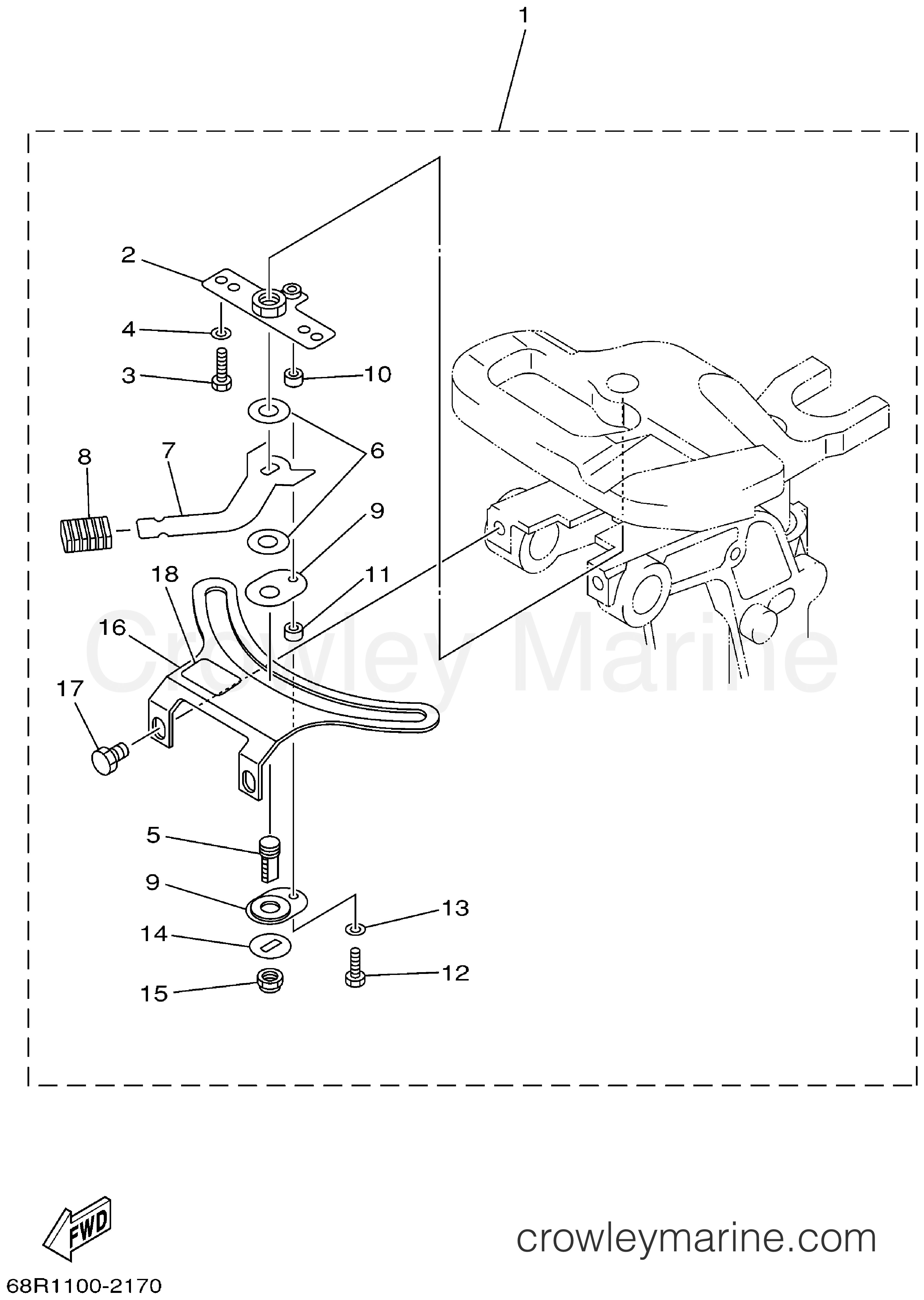 Yamaha Motors F6MLHA - STEERING FRICTION