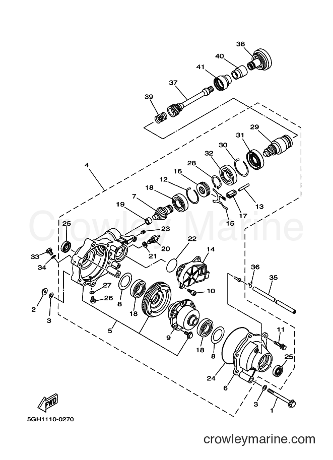 Yamaha Motors YFM400FWA (5GHD) [010] - FRONT DIFFERENTIAL