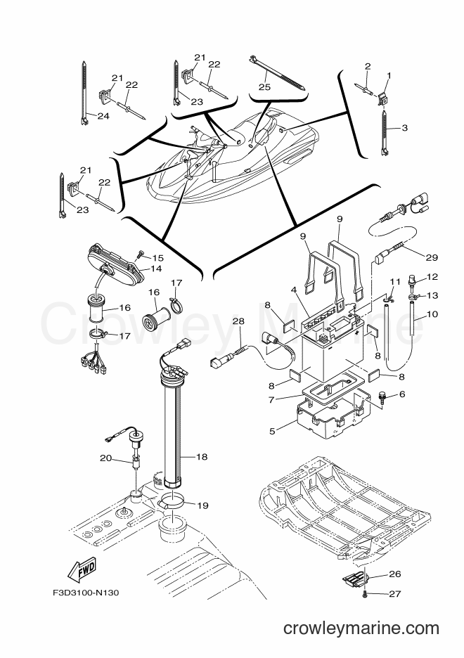 Yamaha Motors VX700-P (F3D5) [010] - ELECTRICAL 2