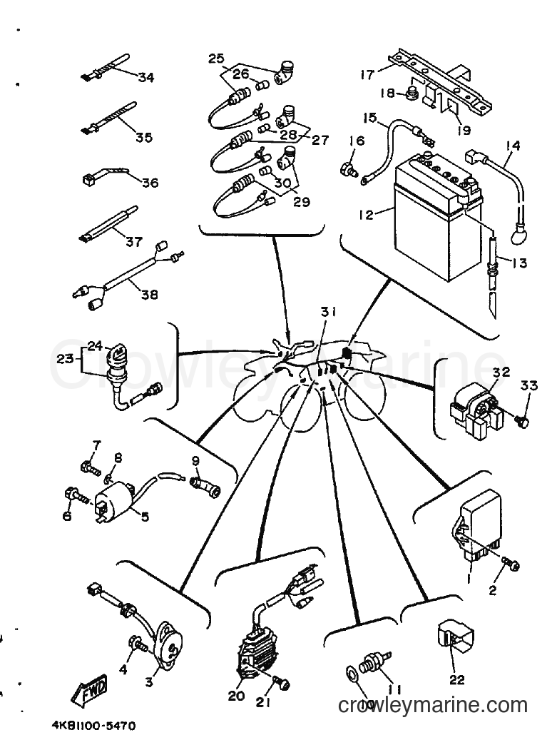 1995 ATV YFM350FW-X - YFM350FW-X (4KB2) [010] - ELECTRICAL 1
