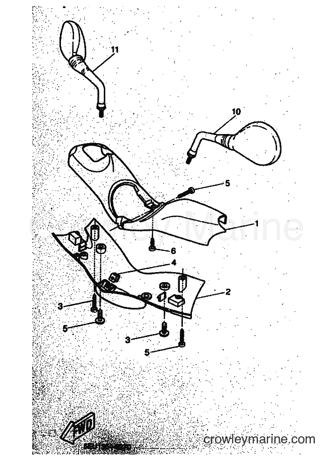 1999 Scooter YH50 - YH50 (5FV2) [010] - COWLING 1