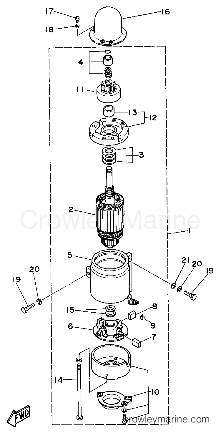 Yamaha Motors C75TLRT - STARTING MOTOR