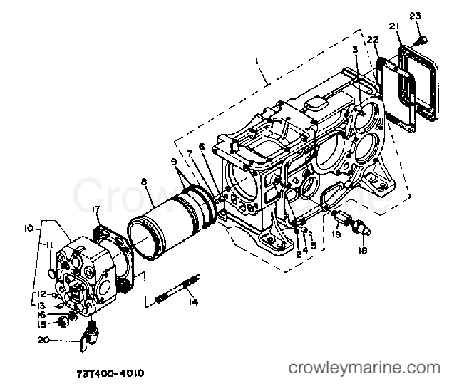 Yamaha Motors EDY5000DVE - CRANKCASE