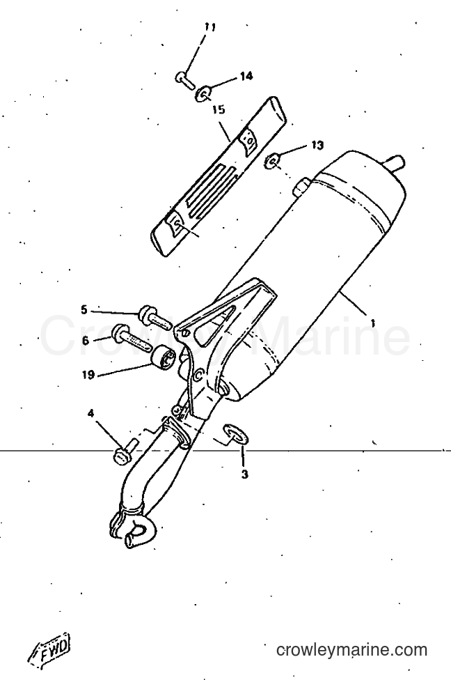 1997 Scooter CW50RS - CW50RS (4TDD) [999] - EXHAUST