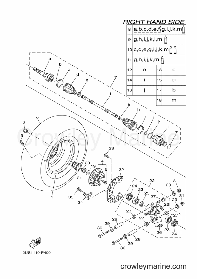 2015 ATV YXC700 - YXC700 (2PG2) [010] - REAR WHEEL 2