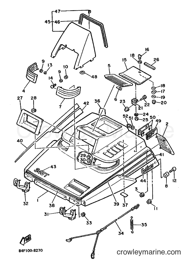 1988 Snowmobile ET340 - ET340 (84F0) [030] - SHROUD & WINDSHIELD