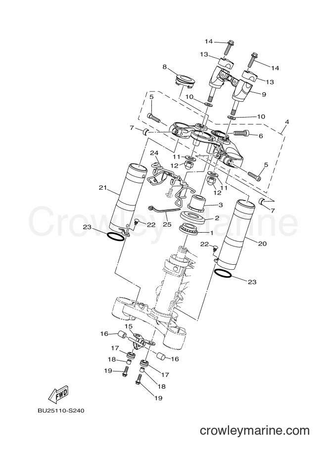 Yamaha Motors FZ07A(MT07A) (BU27) [010] - STEERING
