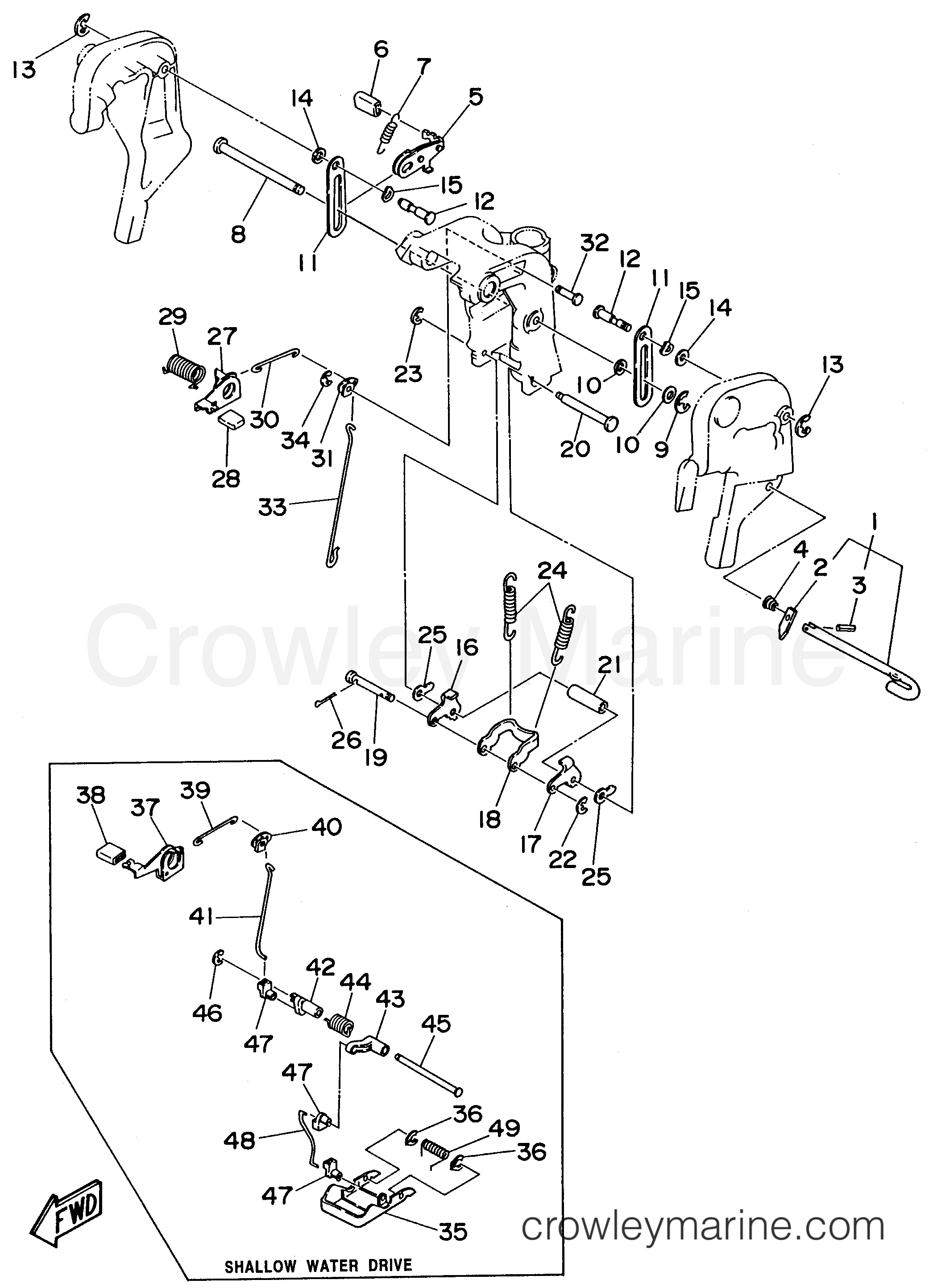 Yamaha Motors 30ELRV - BRACKET 2