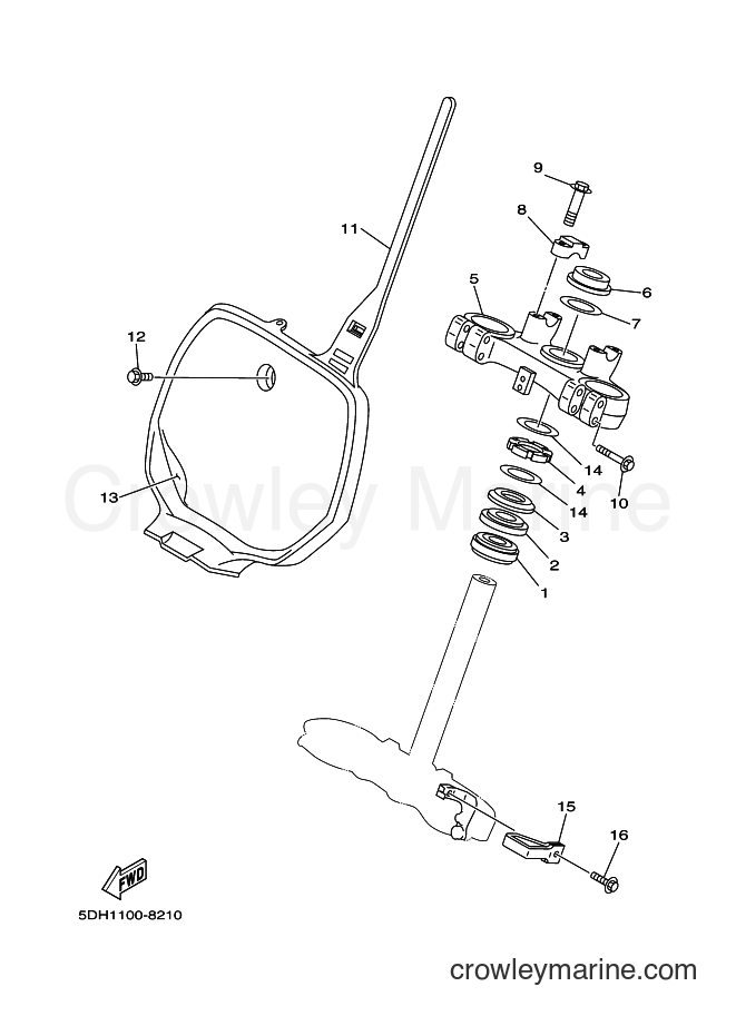 1998 Dirt Bike YZ250 - YZ250 (5DJ2) [030] - STEERING