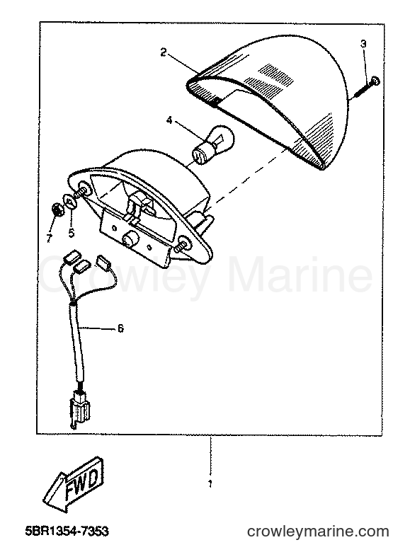 2001 Scooter YQ50 - YQ50 (5KL4) [010] - TAILLIGHT