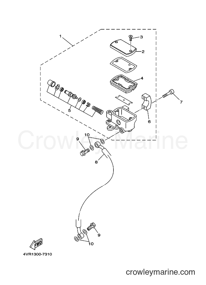 Yamaha Motors XVS650 (4XP2) [010] - FRONT MASTER CYLINDER