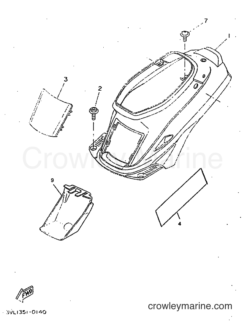 1998 Scooter CW50 - CW50 (4VVH) [010] - SIDE COVER