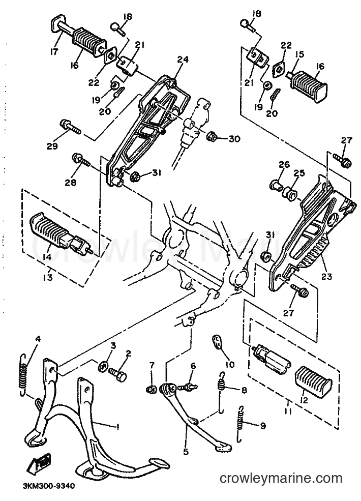 Yamaha Motors FJ600 (3RC2) [010] - STAND & FOOTREST