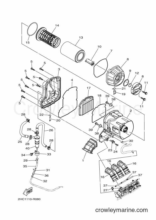 Yamaha Motors YXZ1000ES (2HC2) [010] - INTAKE