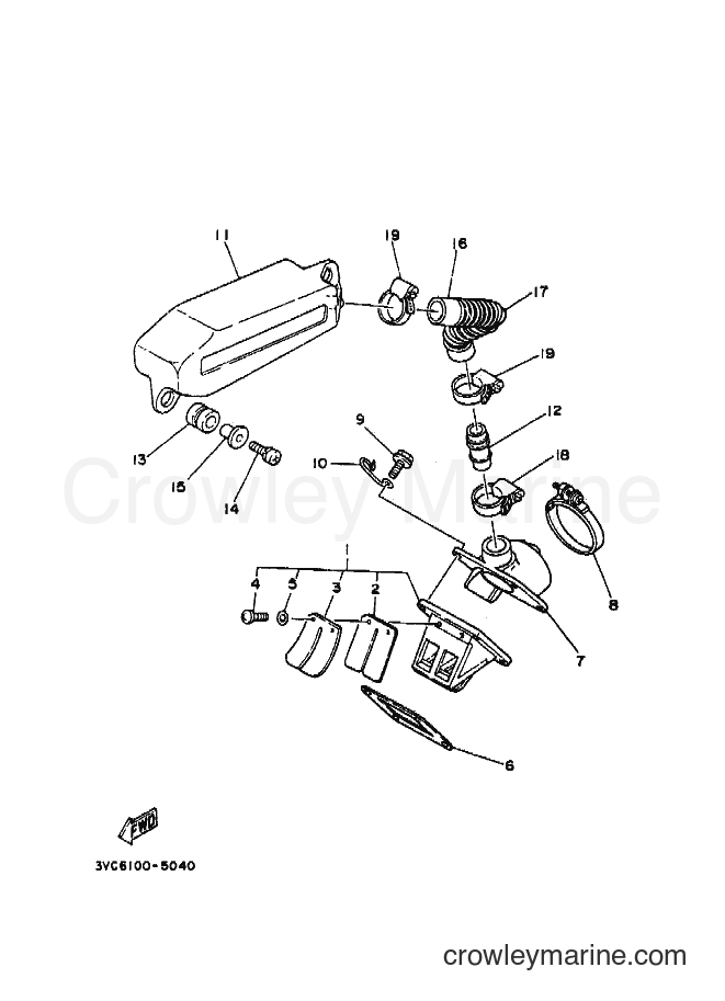 1995 Dirt Bike RT180 - RT180 (4BN4) [010] - INTAKE