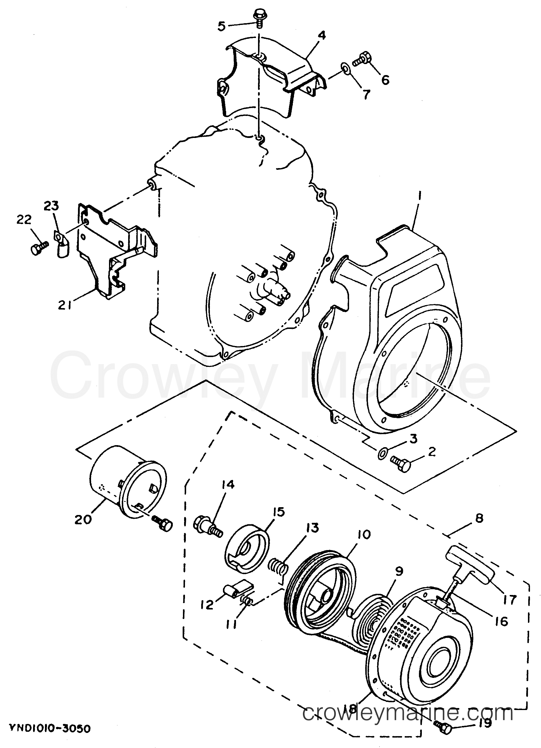 Yamaha Motors EF3800E 7LR - AIR SHROUD 2 - STARTER