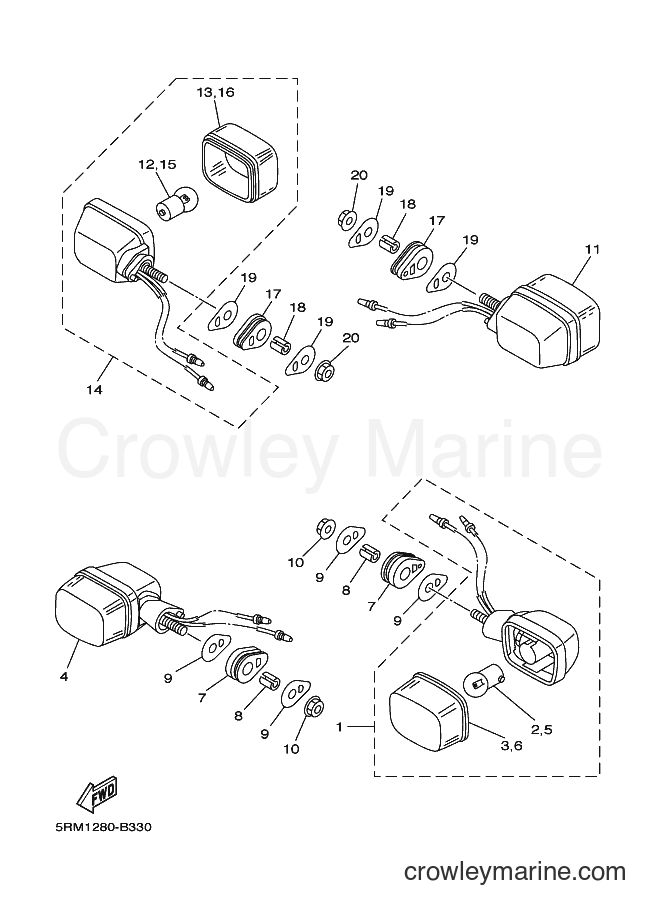 2004 Dirt Bike XTZ125E - XTZ125E (5YM3) [010] - FLASHER LIGHT