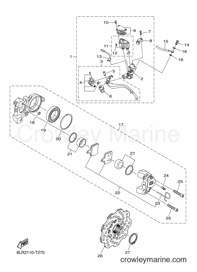 2018 Snowmobile SRS10LL - SRS10LL (8LY2) [010] - BRAKE