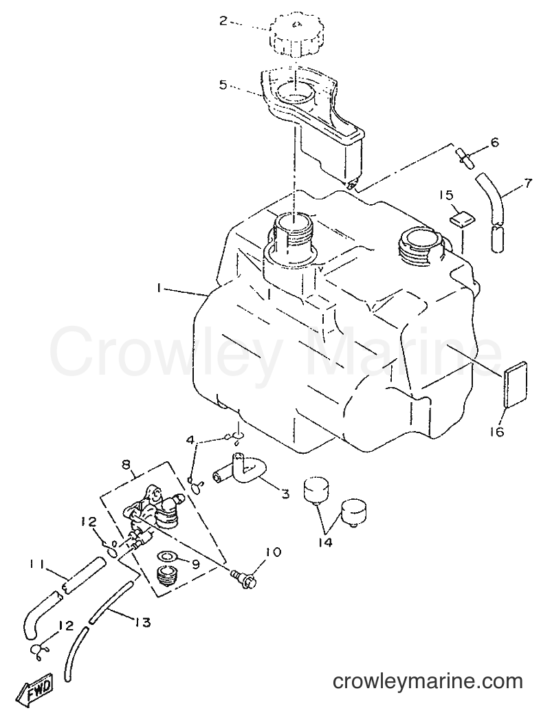 1996 Scooter YA50M - YA50M (3UG1) [999] - FUEL TANK