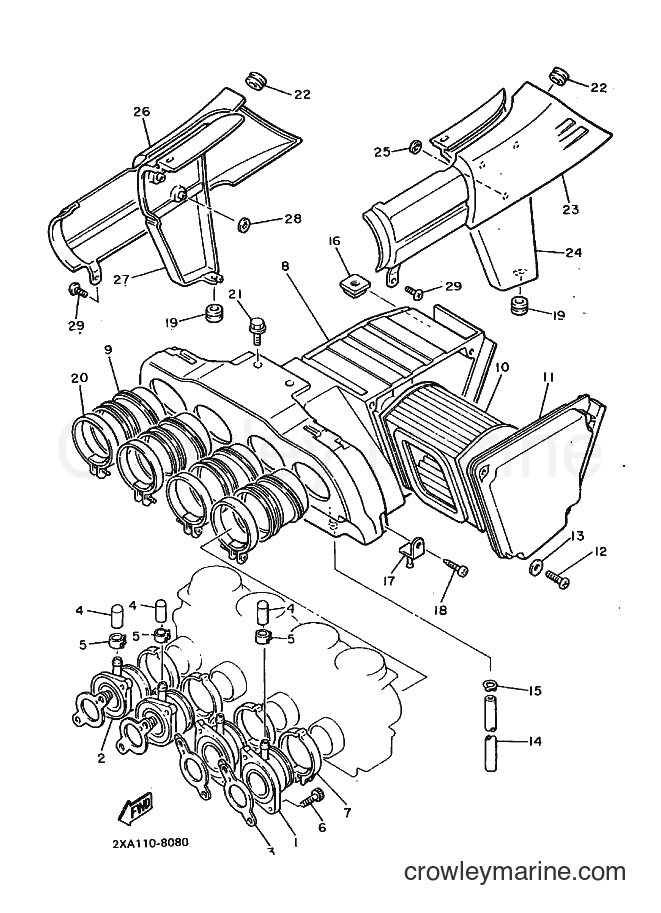 1991 Street Bike YX600 - YX600 (3LT7) [010] - INTAKE