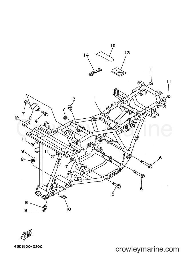 Yamaha Motors YFB250 (4BDT) [030] - FRAME
