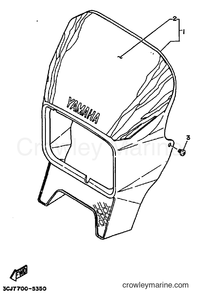 Yamaha Motors DT200R (3CJ7) [010] - COWLING 1