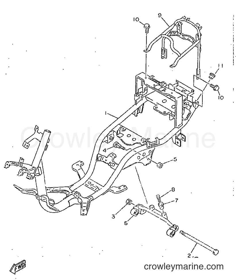 1995 Scooter YA50N - YA50N (3UG2) [999] - FRAME