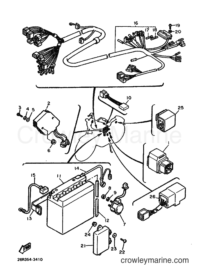 1983 Cruiser XV500 - XV500 (26R0) [020] - ELECTRICAL 1